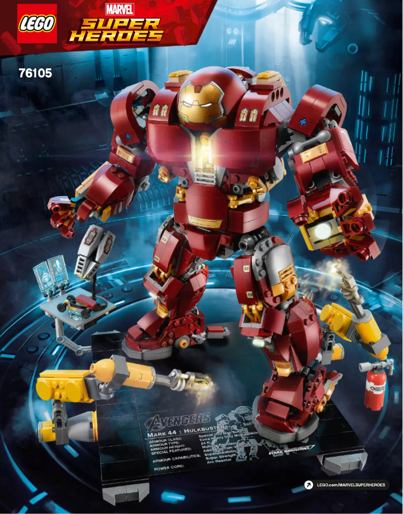 Página 1 del manual Manual de usuario Lego Marvel Super Heroes 76105