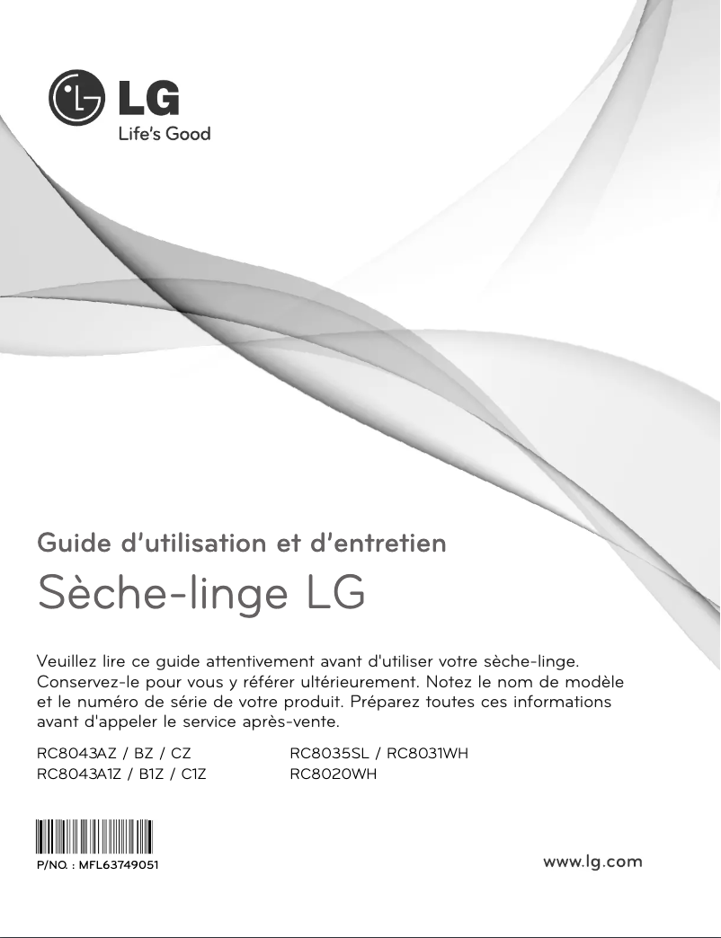 Imagen de la primera página del manual del dispositivo RC8043C1Z