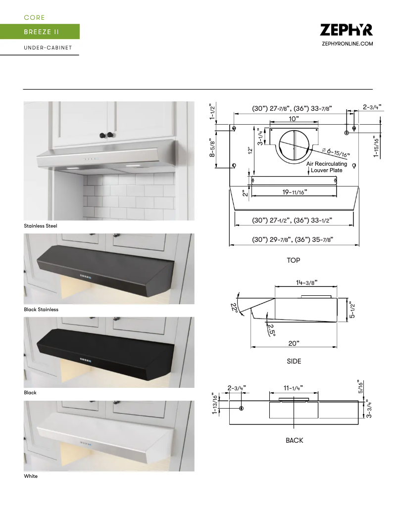 Imagen de la primera página del manual del dispositivo Breeze II AK1236CW