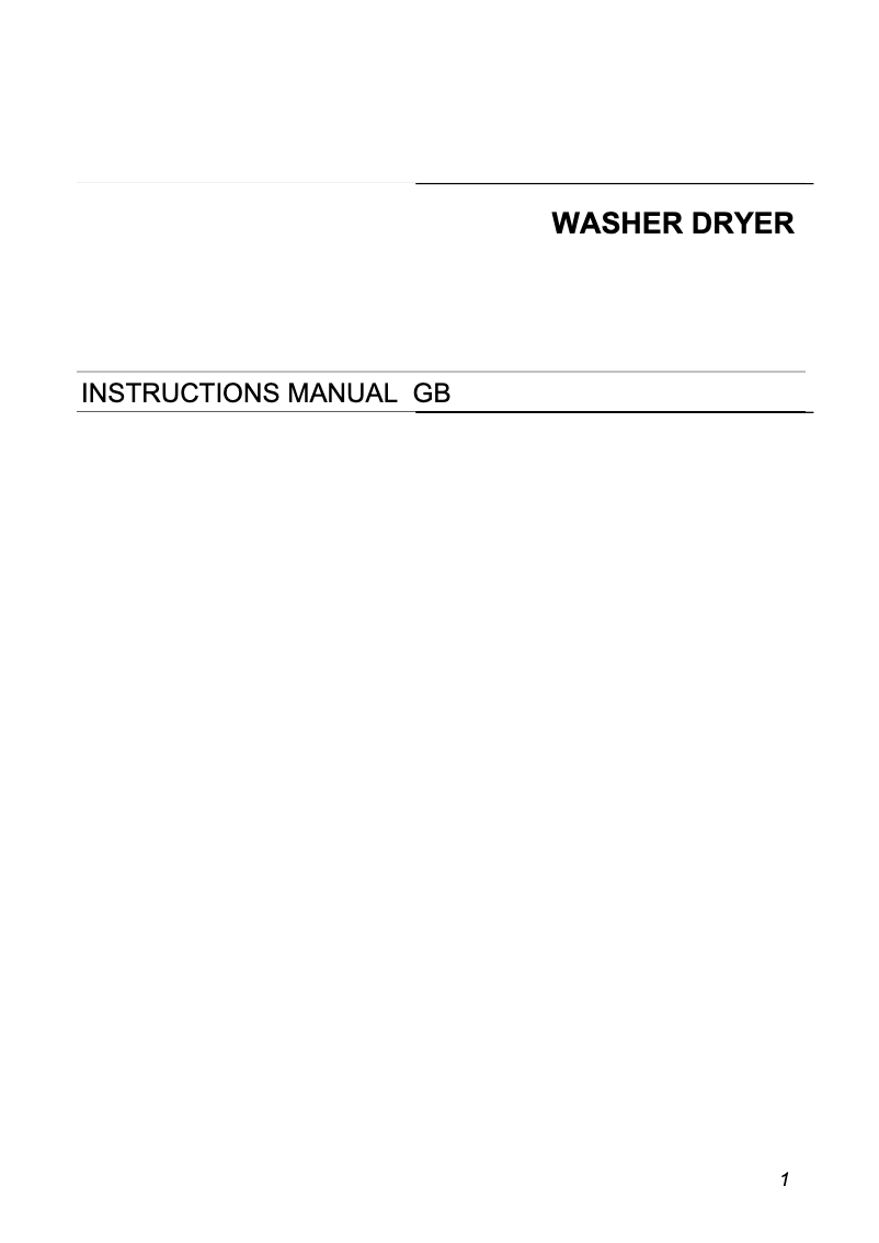 Página 1 del manual Manual de usuario Smeg WDF16BAX1