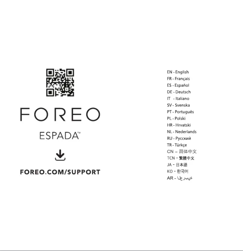 Imagen de la primera página del manual del dispositivo Espada