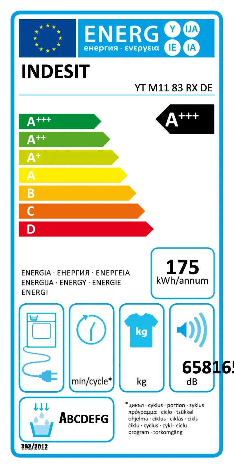 Imagen de la primera página del manual del dispositivo YT M11 83 RX DE