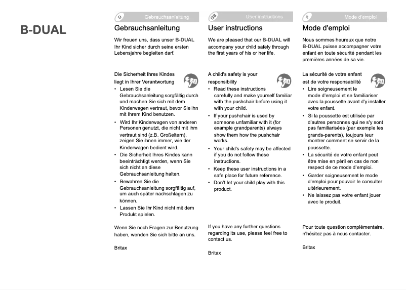 Imagen de la primera página del manual del dispositivo B-Dual