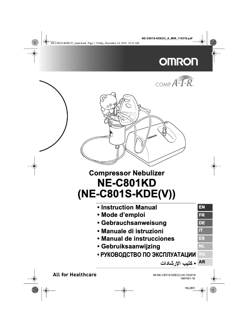Página 1 del manual Manual de usuario Omron CompAIR NE-C801