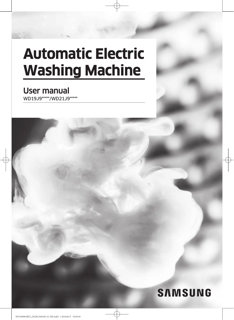 Página 1 del manual Manual de usuario Samsung WD21J9810KP