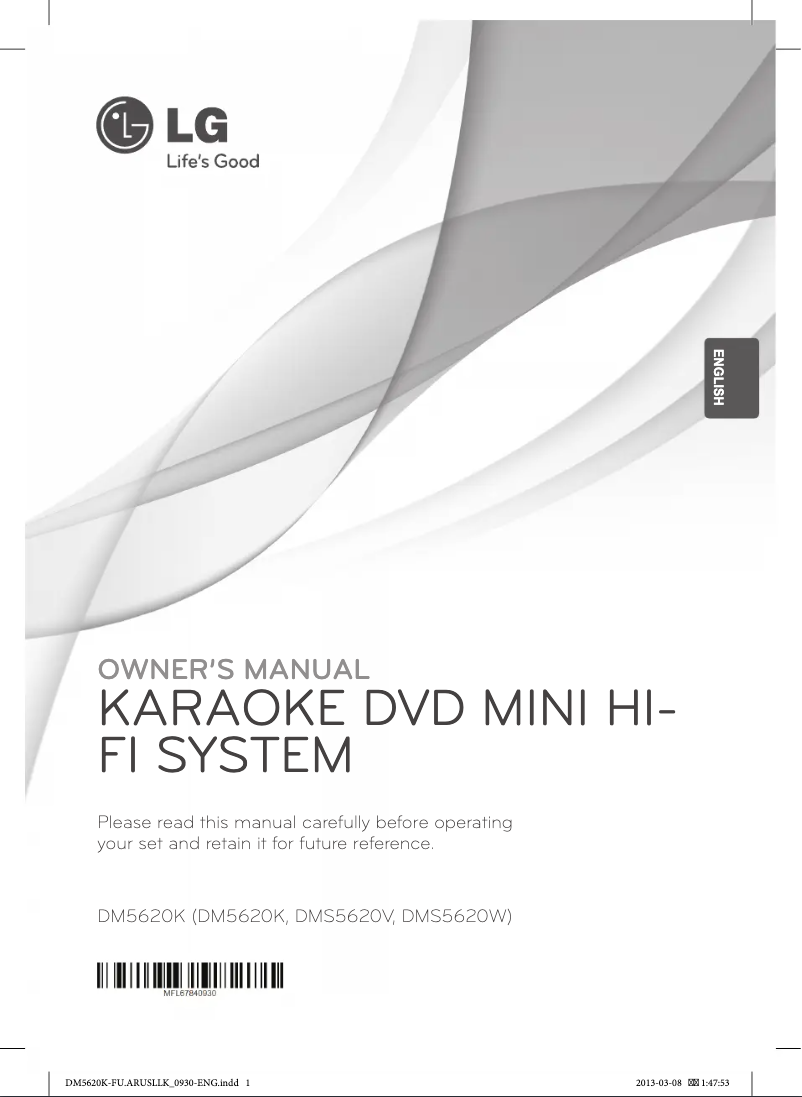 Imagen de la primera página del manual del dispositivo DM5620K