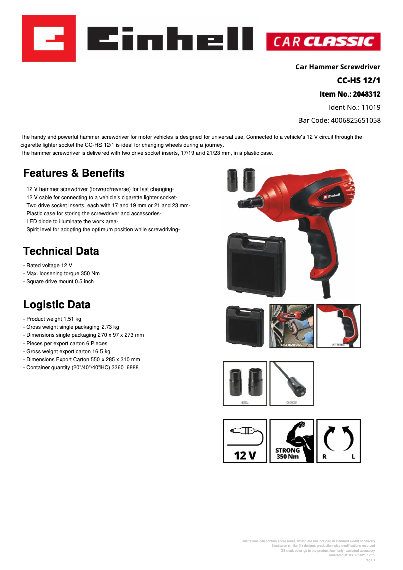 Imagen de la primera página del manual del dispositivo CC-HS 12/1