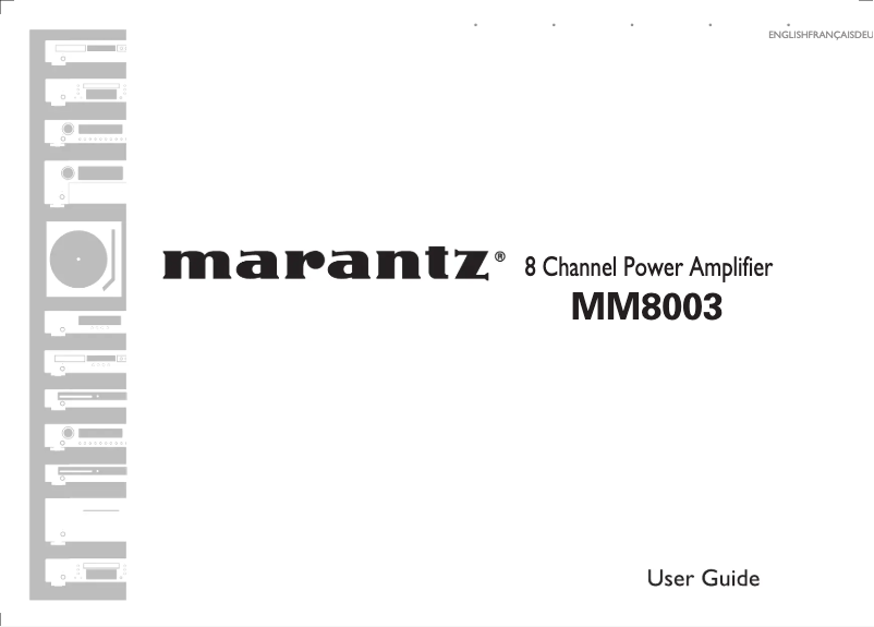 Página 1 del manual Manual de instrucciones Marantz MM8003