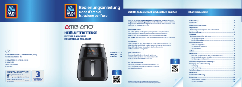 Imagen de la primera página del manual del dispositivo GT-AF-02