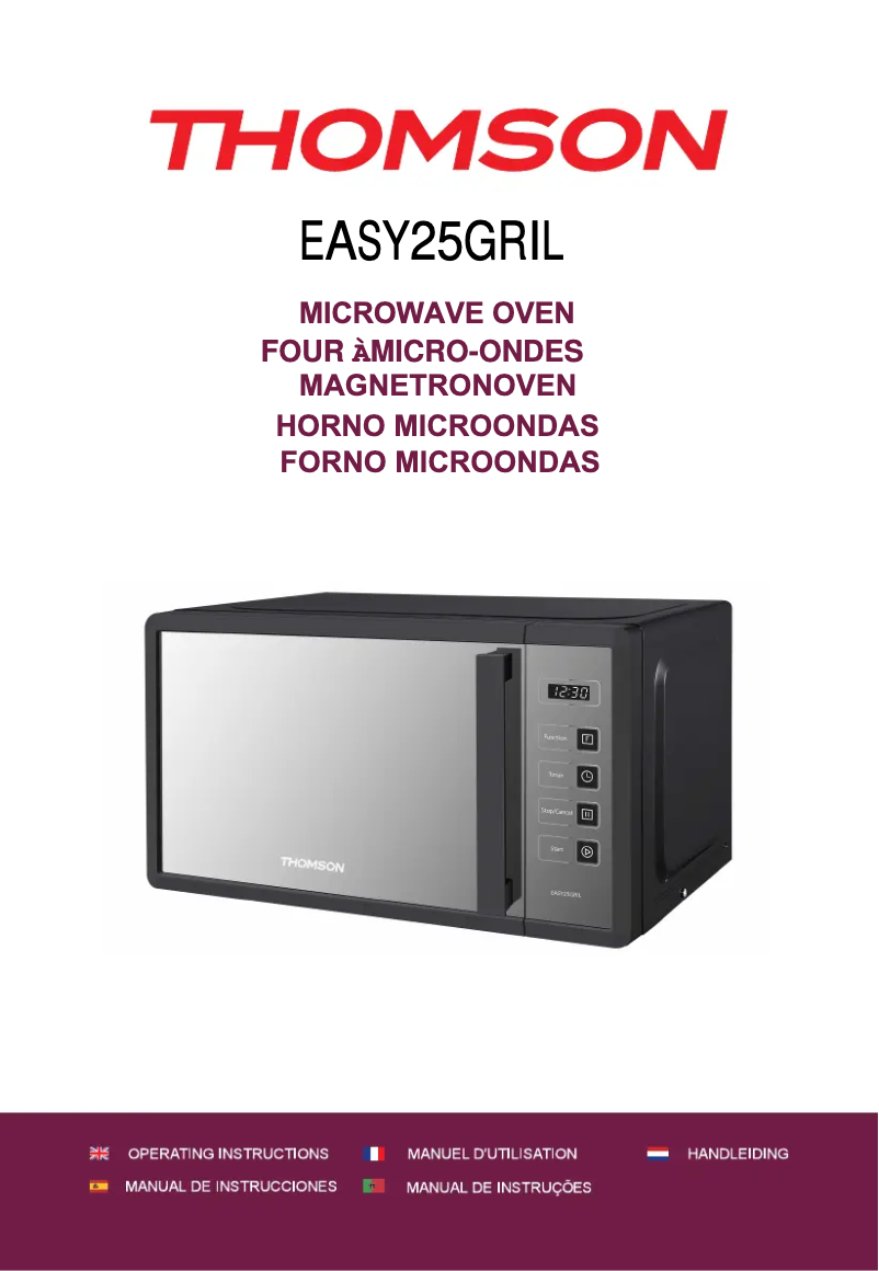 Imagen de la primera página del manual del dispositivo EASY25GRIL