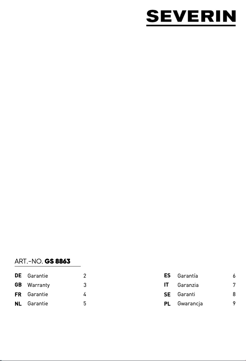 Imagen de la primera página del manual del dispositivo GS 8863