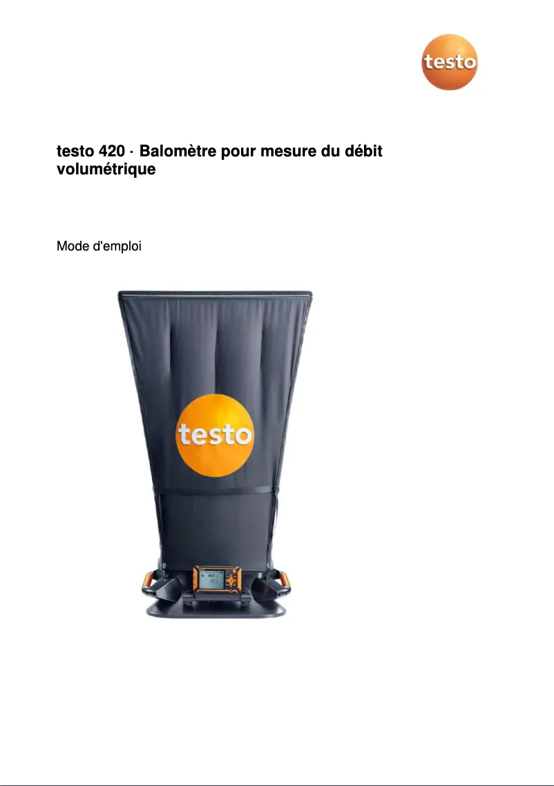 Página 1 del manual Manual de usuario Testo 420