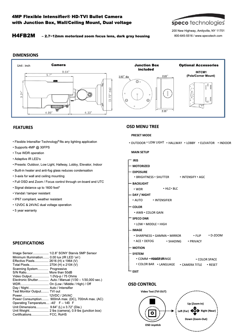 Imagen de la primera página del manual del dispositivo H4FB2M