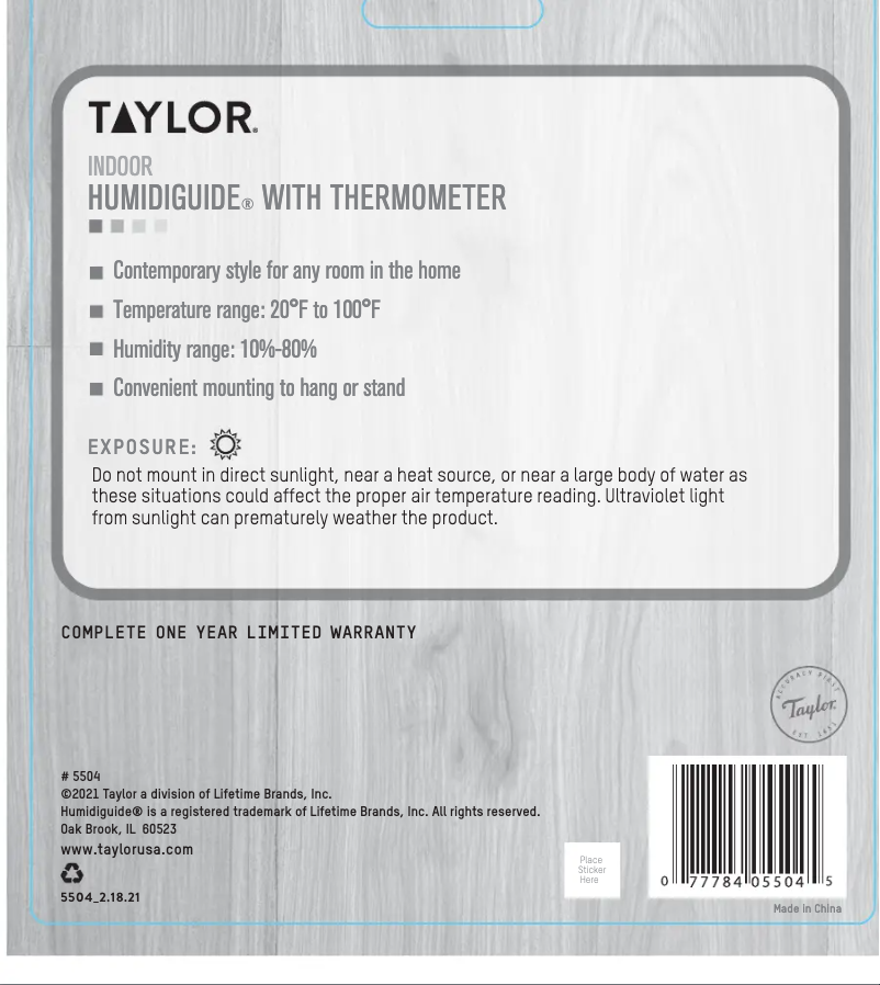 Imagen de la primera página del manual del dispositivo 5504