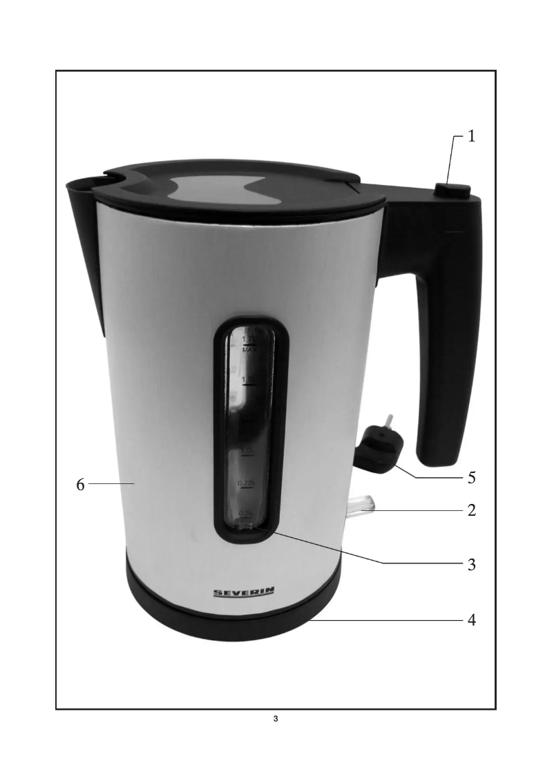 Página 1 del manual Manual de usuario Severin WK 3307