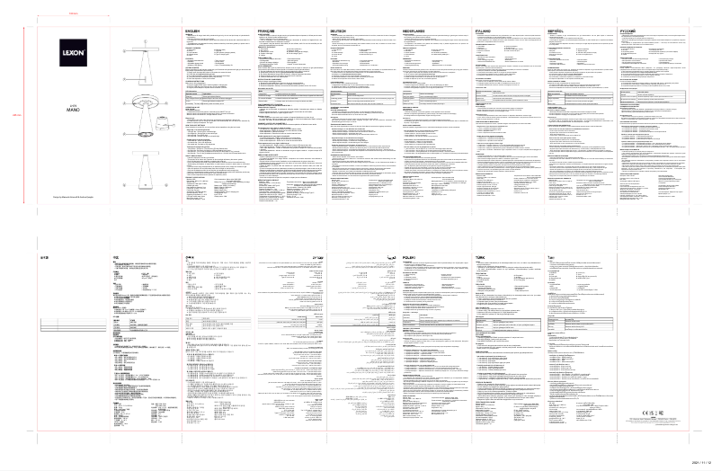 Página nº 1 - Manual de usuario Lexon Mano