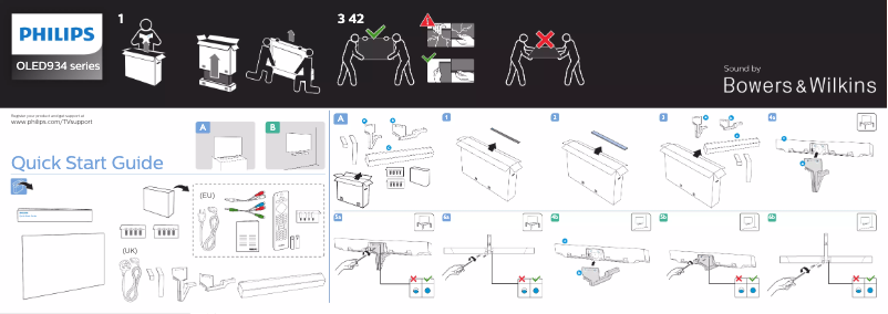 Página 1 del manual Guía de inicio rápido Philips 65OLED934