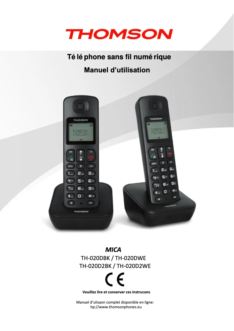 Imagen de la primera página del manual del dispositivo Mica Duo TH-020D2WE