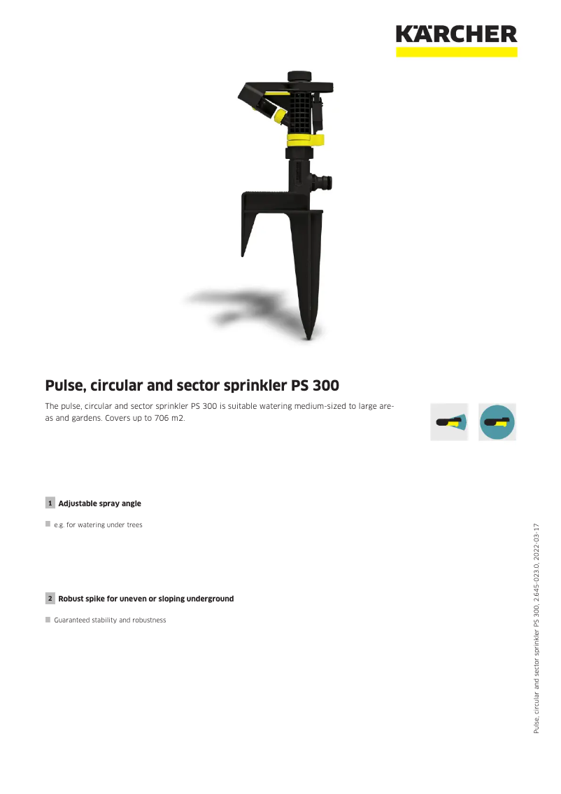 Imagen de la primera página del manual del dispositivo PS 300