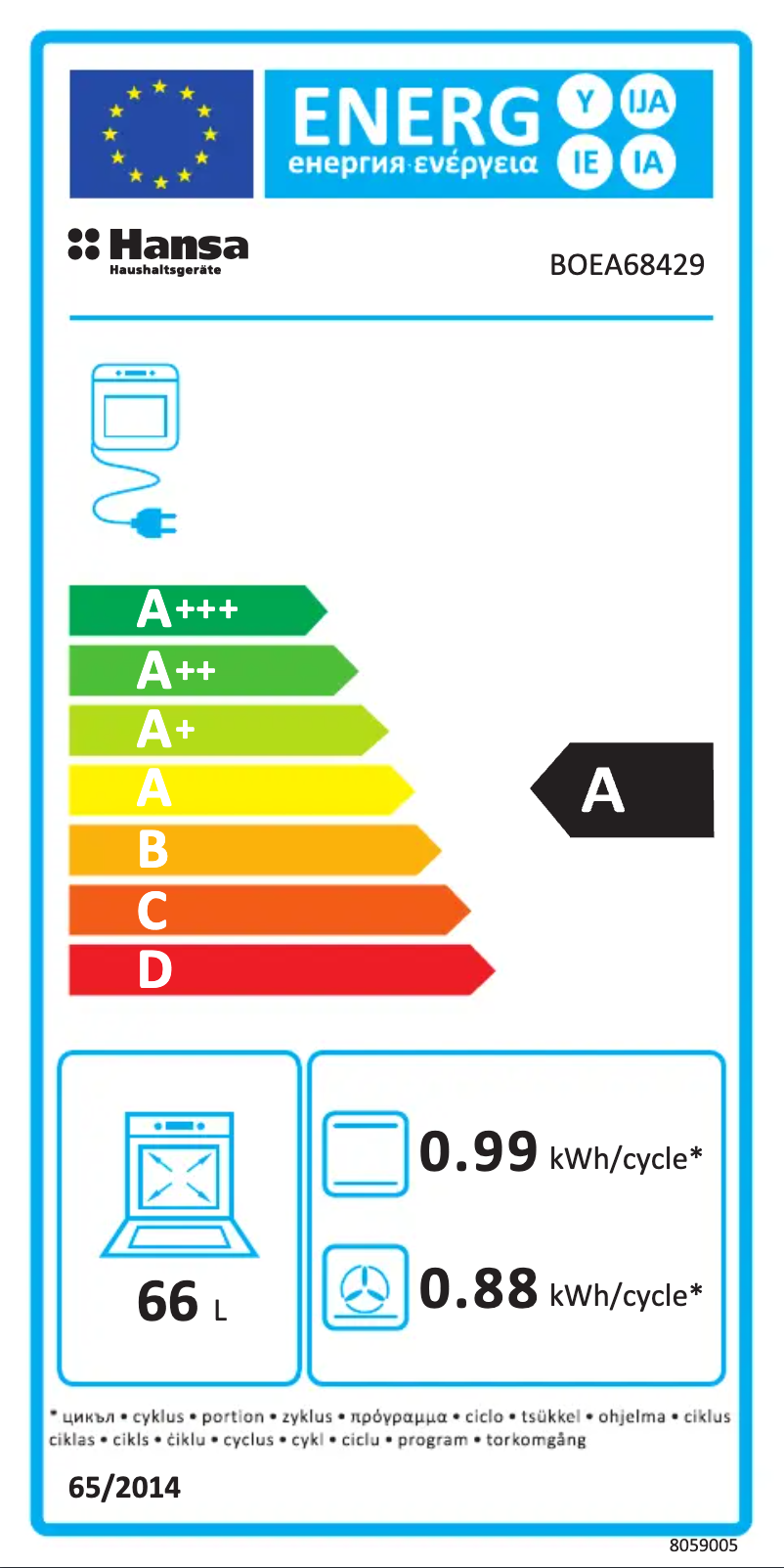 Imagen de la primera página del manual del dispositivo BOEA68429