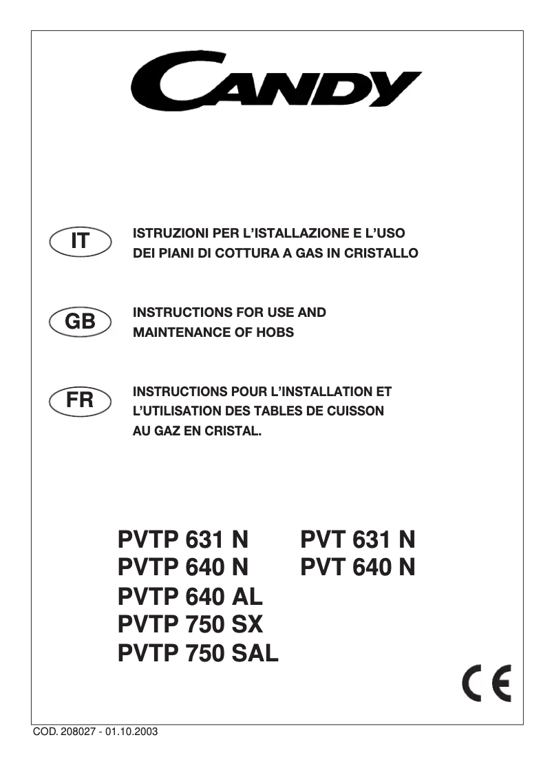 Imagen de la primera página del manual del dispositivo PVT631N