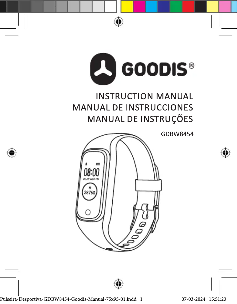 Página 1 del manual Manual de usuario Goodis GDBW8454