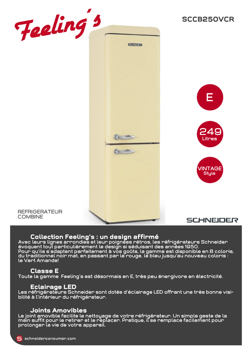 Página 1 del manual Ficha técnica Schneider SCCB250VCR