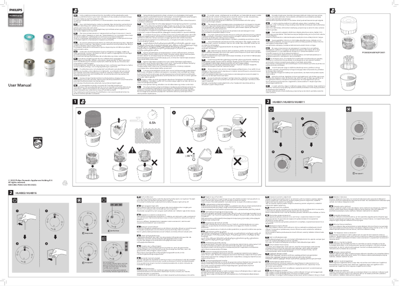 Imagen de la primera página del manual del dispositivo HU4814