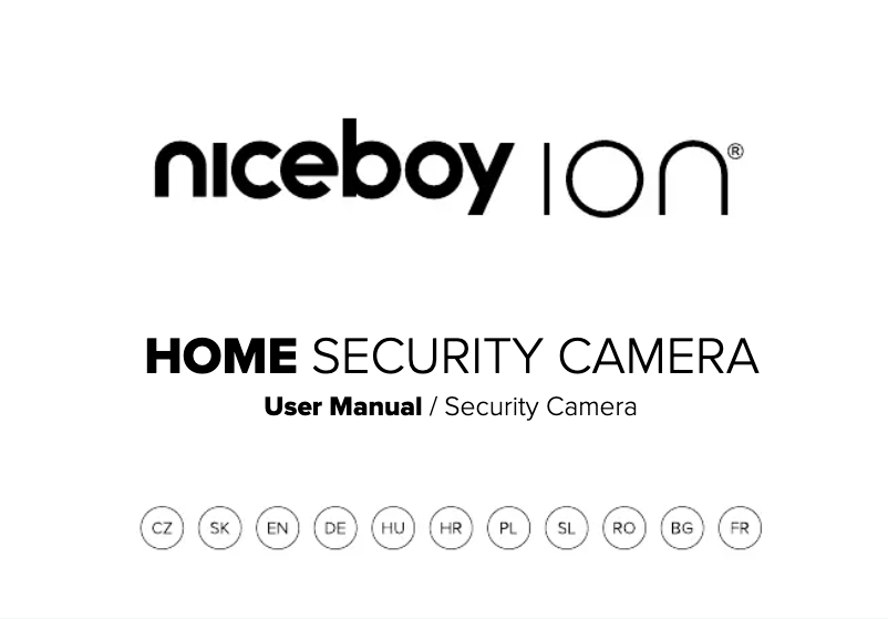 Imagen de la primera página del manual del dispositivo ION Home Security Camera