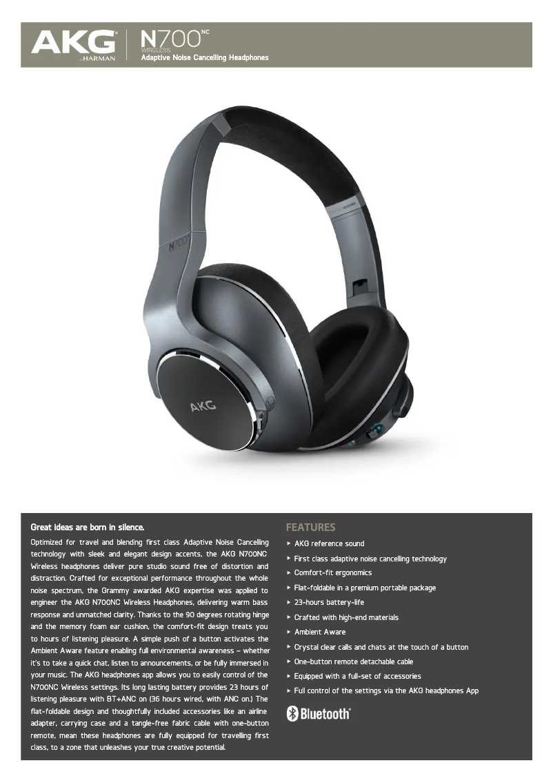 Imagen de la primera página del manual del dispositivo N700NC Wireless