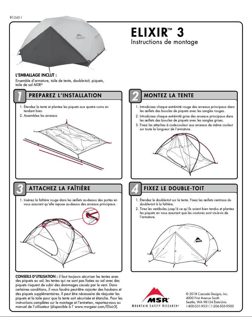 Página 1 del manual Manual de usuario MSR Elixir 3