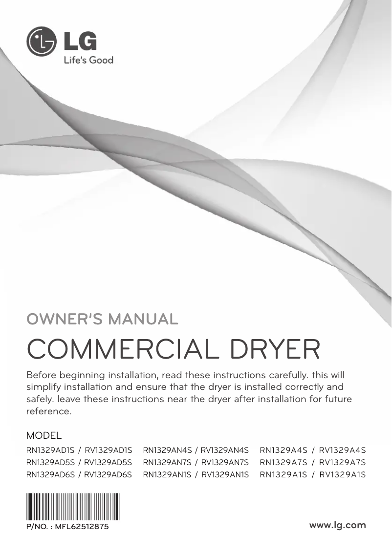 Página nº 1 - Manual de usuario LG RN1329A4S