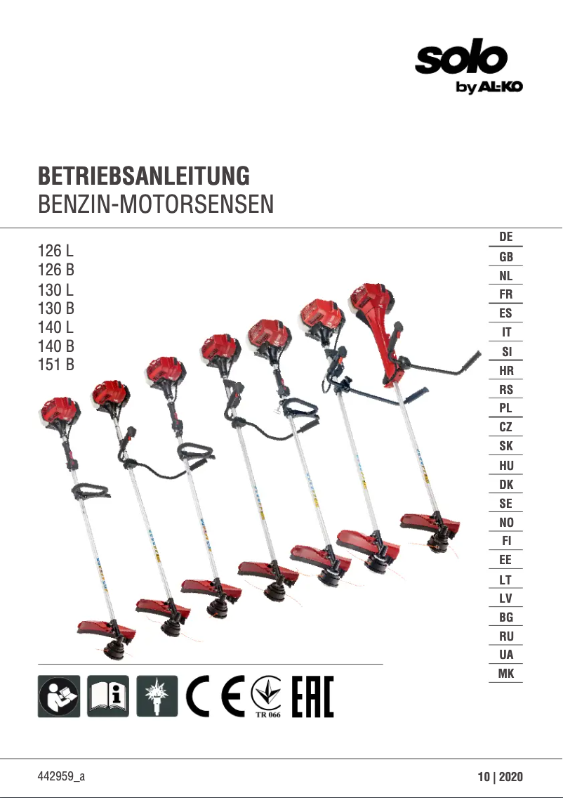 Página 1 del manual Manual de usuario AL-KO Solo 126 B