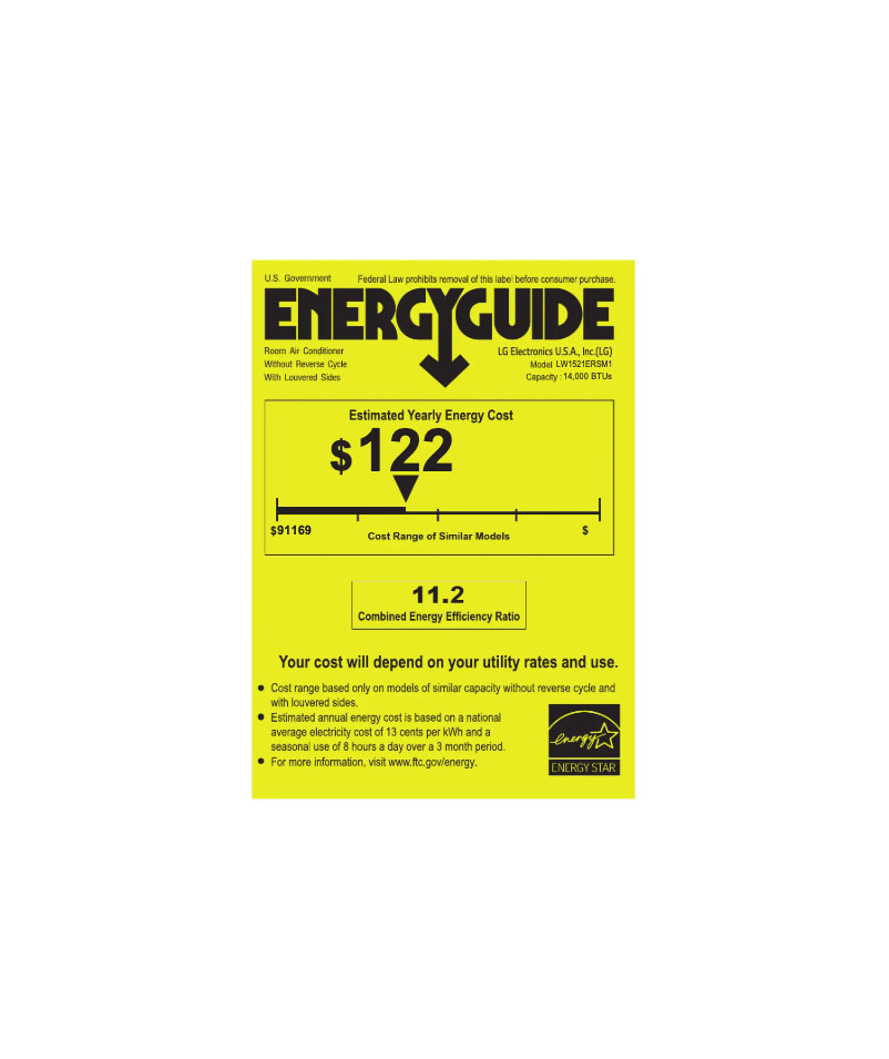 Página 1 del manual Etiqueta energética LG LW1521ERSM1