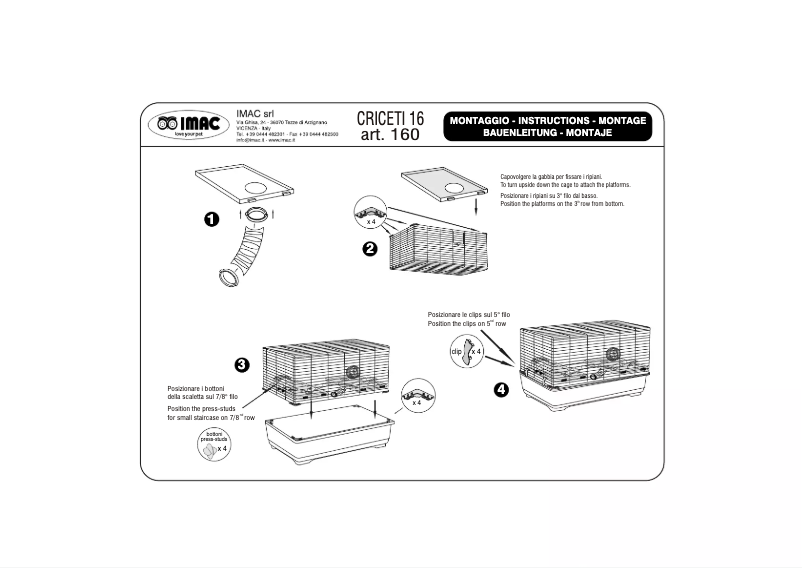 Imagen de la primera página del manual del dispositivo Criceti 16