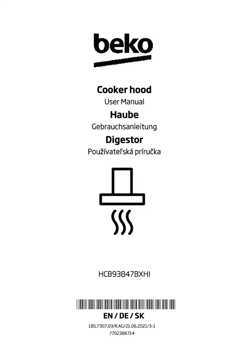 Página 1 del manual Manual de usuario Beko HCB93847BXHI