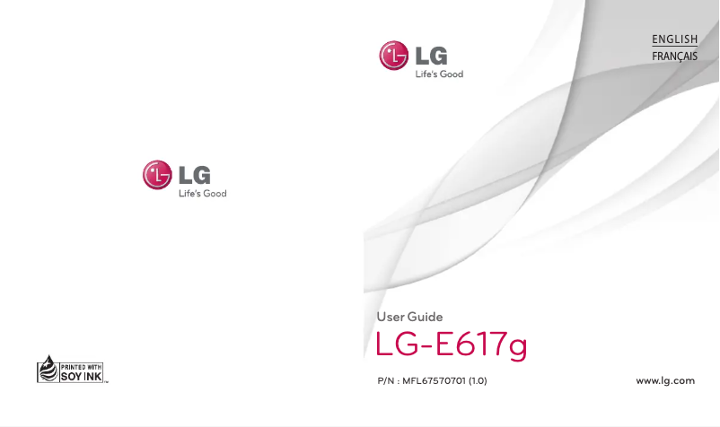Página nº 1 - Manual de usuario LG E617G