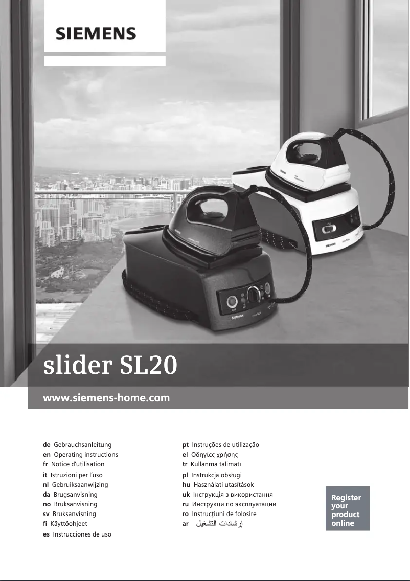 Imagen de la primera página del manual del dispositivo Slider SL20 TS203100X