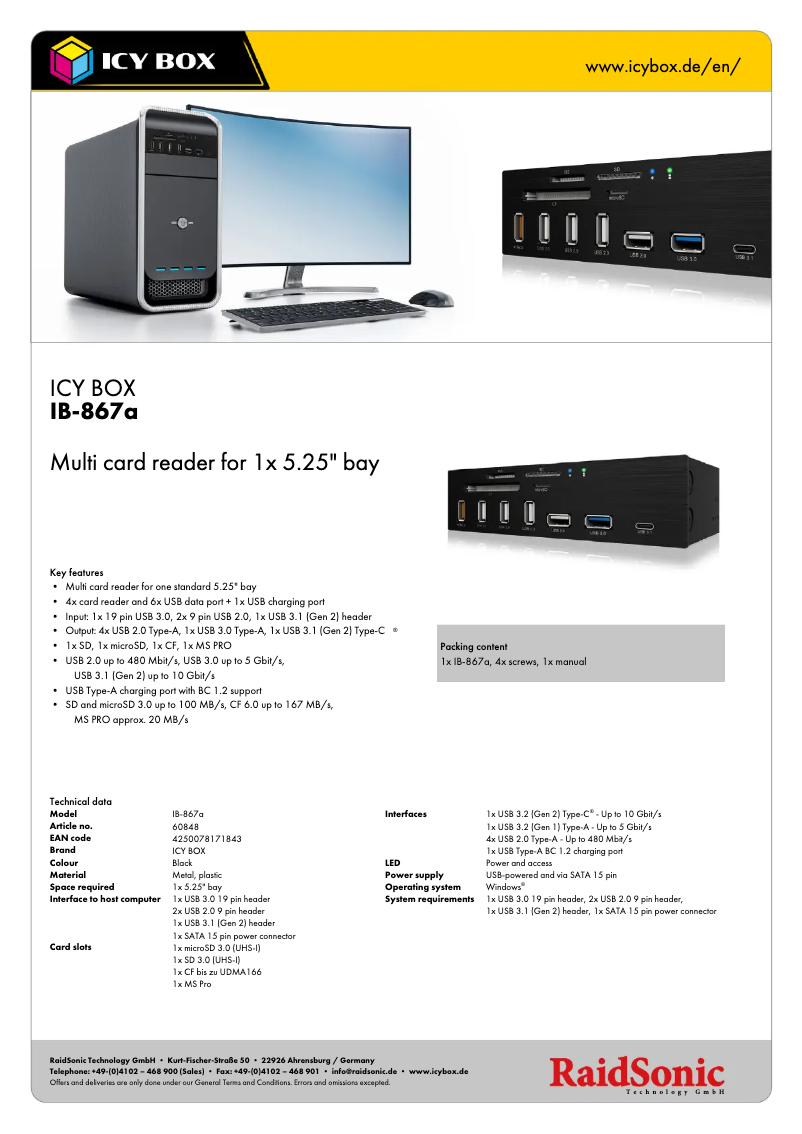 Imagen de la primera página del manual del dispositivo IB-867a