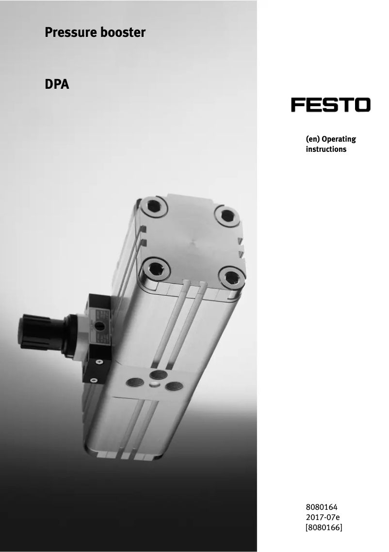 Página 1 del manual Manual de usuario Festo DPA-63-16