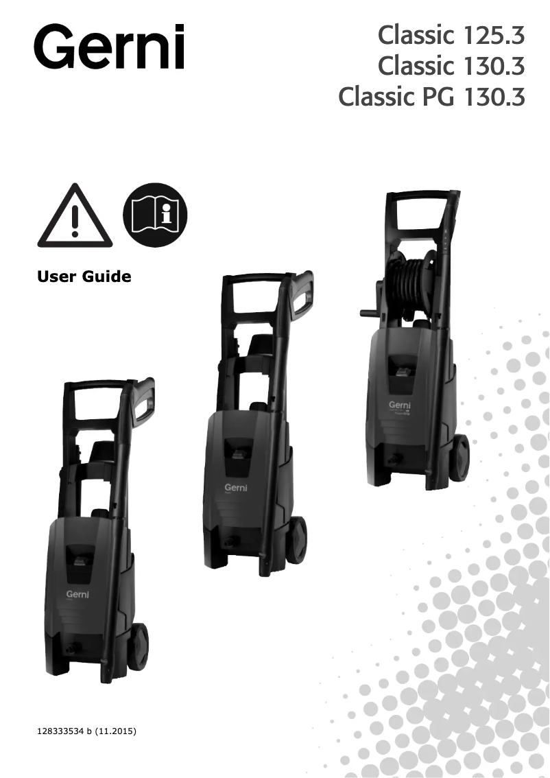 Página nº 1 - Manual de usuario Gerni Classic 125.3