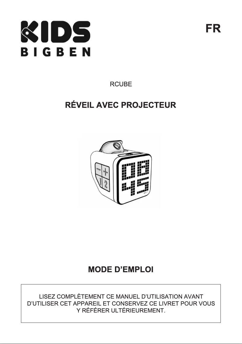 Imagen de la primera página del manual del dispositivo KIDS Retro Cube